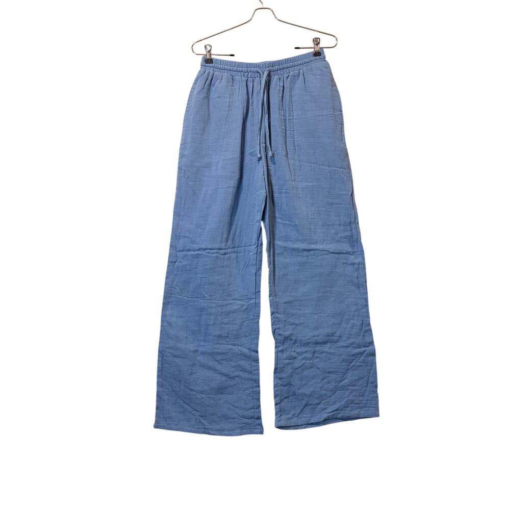 Lotus and Luna Cotton Drawstring Pants NWT Small Handcrafted Thailand Boho Beach